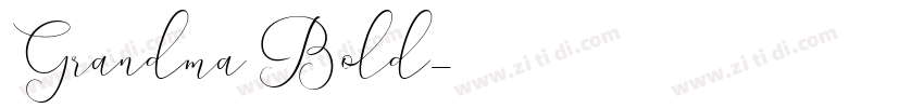 Grandma Bold字体转换